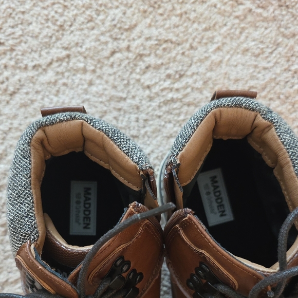 Steve Madden Chestnut Leather Ankle Boots - Picture 2 of 5